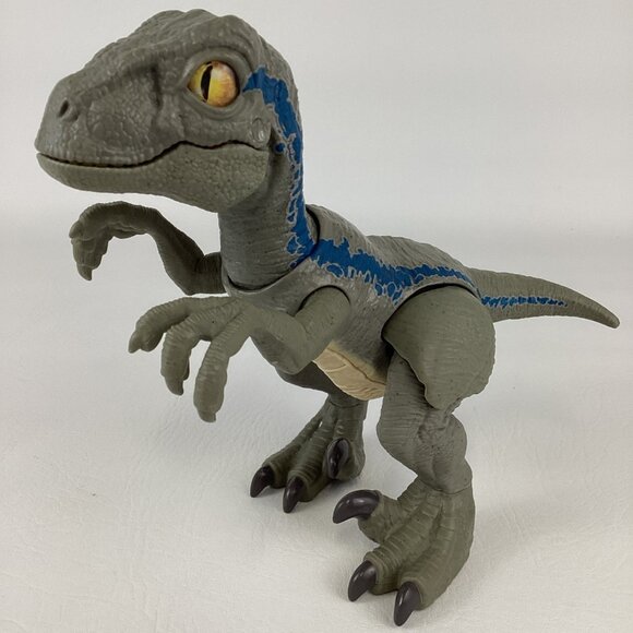 Mattel Other - Jurassic World Primal Pal Blue Dinosaur 8" Action Figure Toy Sound Effects 2016